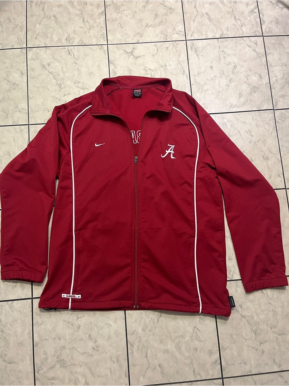Men’s XL Alabama Crimson Tide Woven Full Zip Jacket.
